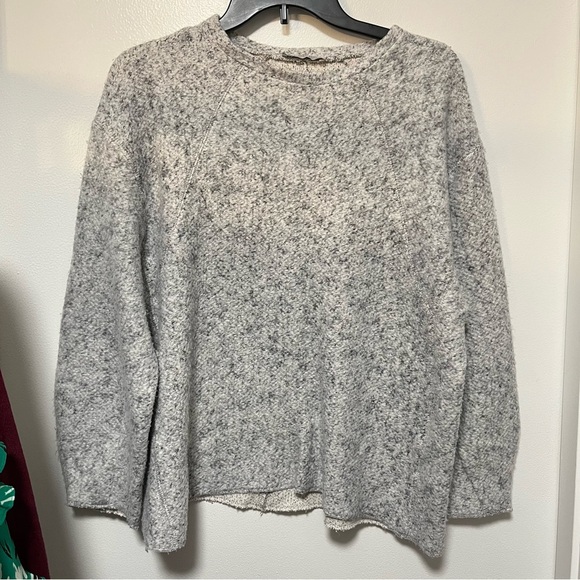 Zara Trafaluc Grey Crewneck Sweater SMALL - Picture 1 of 4